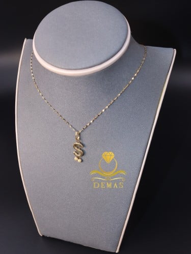 قلادة دولار عيار 18 إيطالي