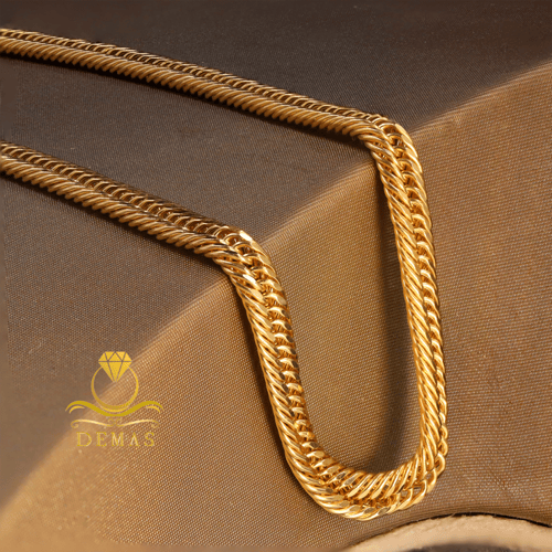 سلسال تصميم ياباني عيار 18 إيطالي