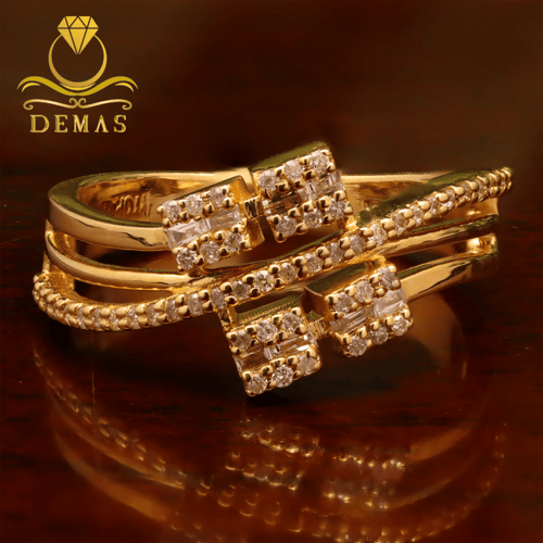 خاتم ألماس - ذهب 18