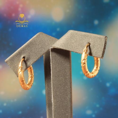 حلق ذهب دائري عيار 18