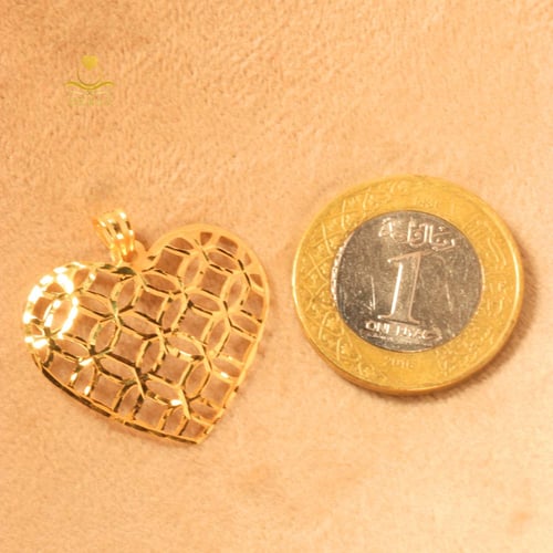 تعليقة موني كاتشر قلب ذهب عيار 18