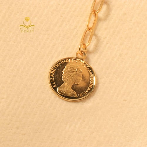 نصف طقم تصميم الملكة ذهب عيار 18