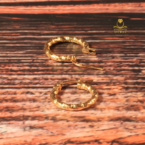 حلق ذهب دائري عيار 18