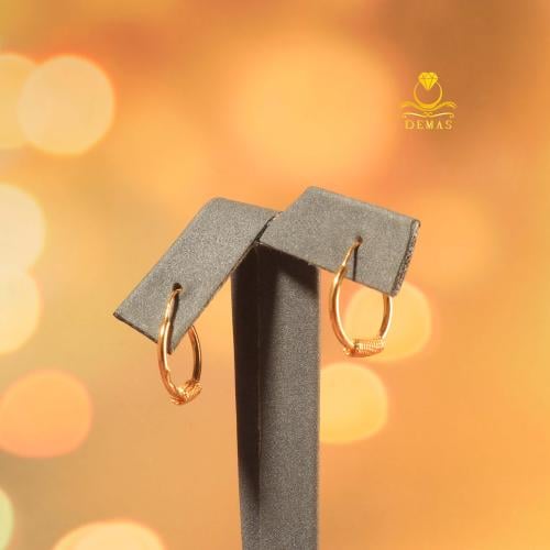 حلق ذهب دائري عيار 21