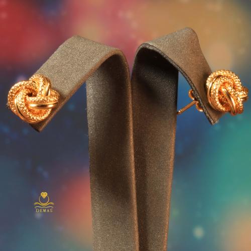 حلق معقود ذهب صافي عيار 18