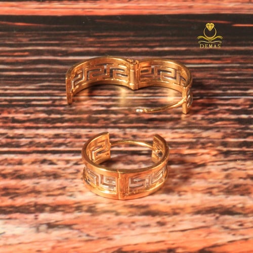 حلق ذهب فرزاتشي لونين عيار 18