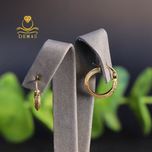 حلق دائري عيار 18 إيطالي