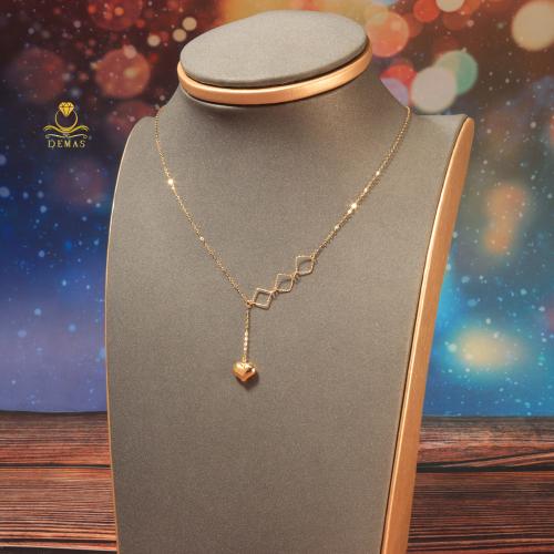 قلادة ذهب بتصميم قلب عيار 18