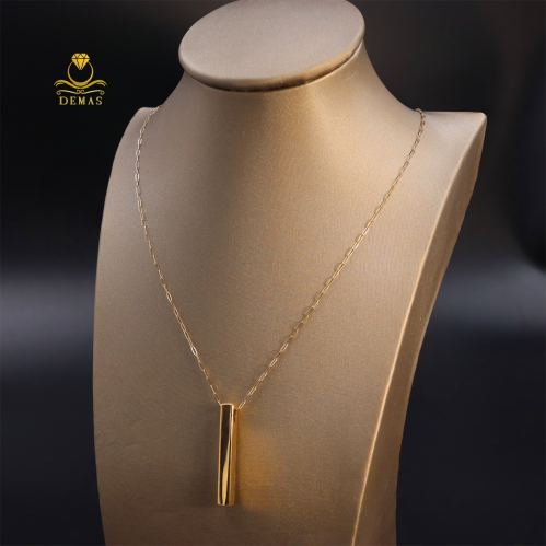 سلسال بيبر كليب مع تعليقة بار عيار 18