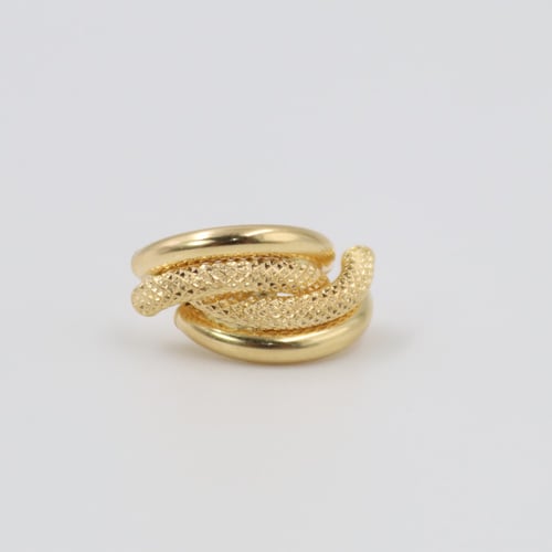 حلق مزدوج عيار 18