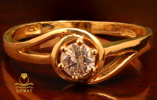 خاتم ألماس - ذهب 18