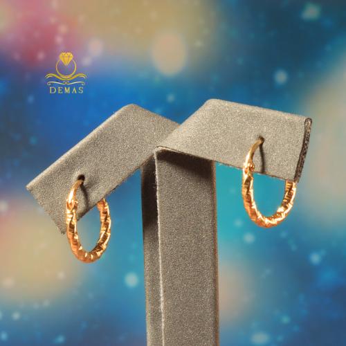 حلق ذهب دائري عيار 18