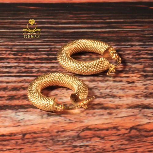 حلق ذهب دائري عيار 18