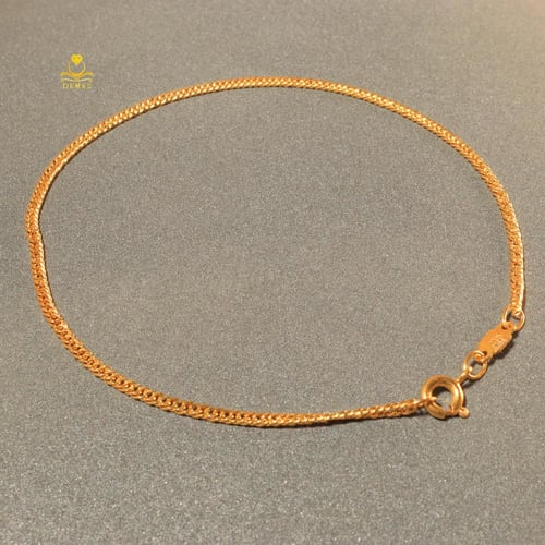 سوارة ذهب عيار 21 تصميم نسج ناعم 1.2 جرام