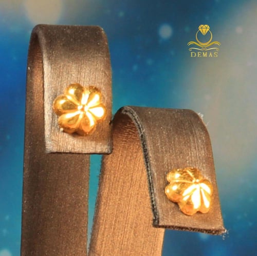 طقم ناعم وردة ذهب صافي عيار 18