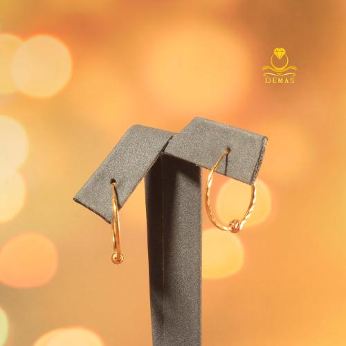 حلق ذهب دائري عيار 21