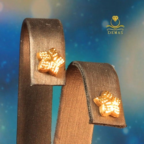 طقم ناعم بتصميم نجمة البحر ذهب صافي عيار 18