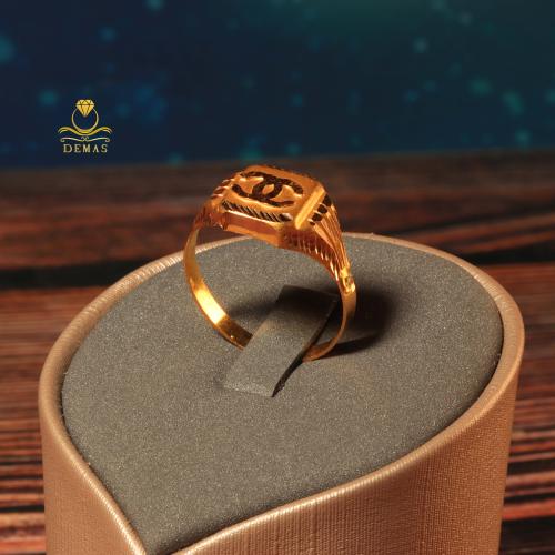 خاتم ذهب صافي شانيل مميز عيار 21