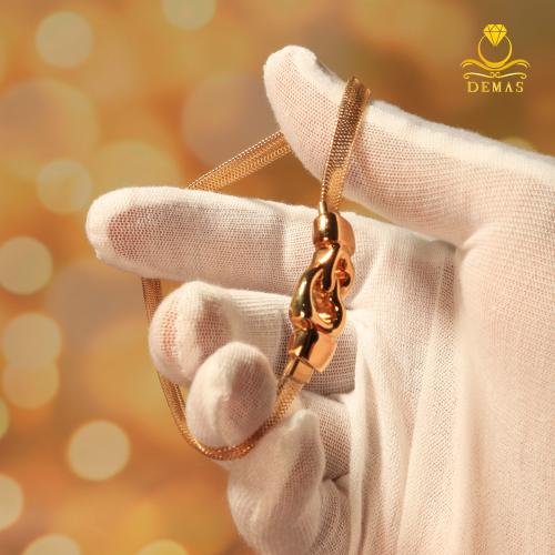 سوار ذهب عيار 18 عقدة الأبدية وزن 3.5 جرام