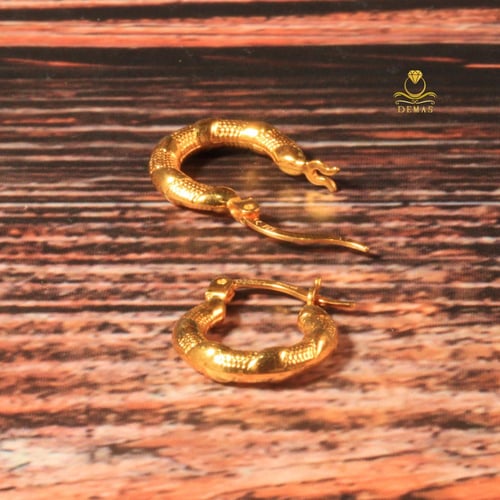 حلق ذهب دائري عيار 18