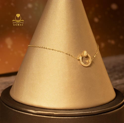 طقم زركون فخمة عيار 18