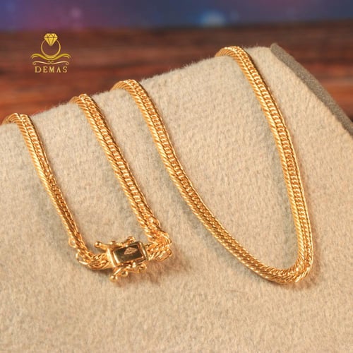 سلسال تصميم ياباني ذهب صافي عيار 18