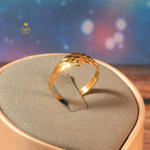 خاتم ذهب صافي تصميم اللغز عيار 18