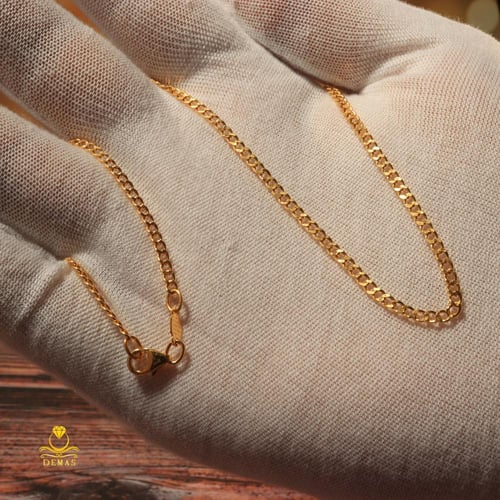 سلسلة ذهب عيار 21 وزن 3.6 جرام طول 22 إنش - تصميم...