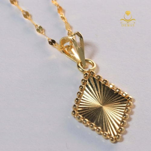 نصف طقم معين ناعم ذهب عيار 18