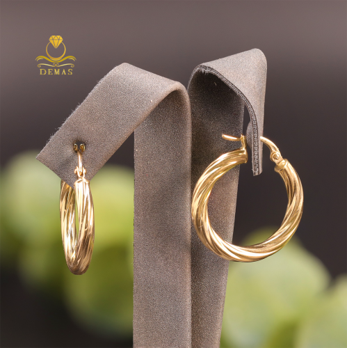 حلق دائري عيار 18