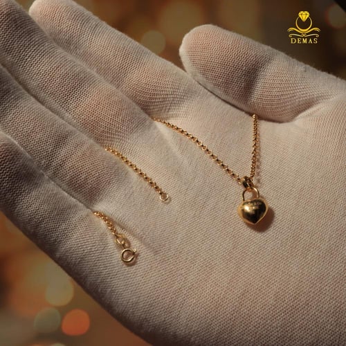 قلادة ذهب قلب تصميم تيفاني عيار 18