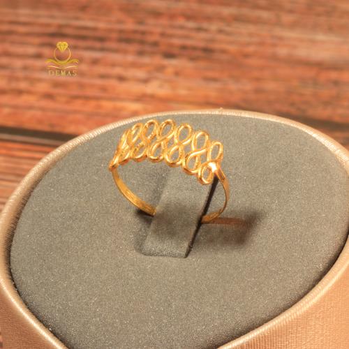 خاتم ذهب تصميم انفينيتي عيار 18