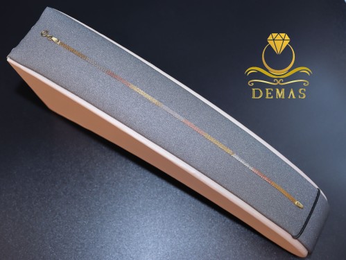 أسوارة فلات 3 ألوان عيار 21 إيطالي