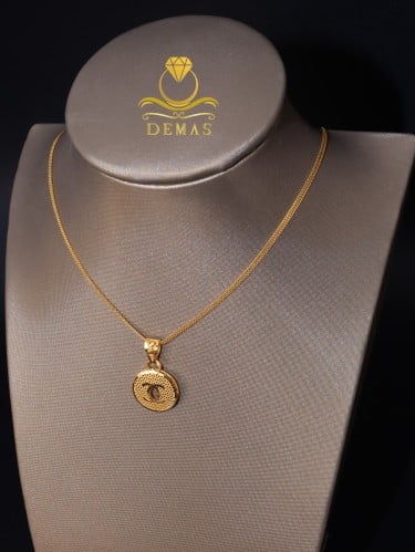 قلادة شانيل دائرية عيار 21