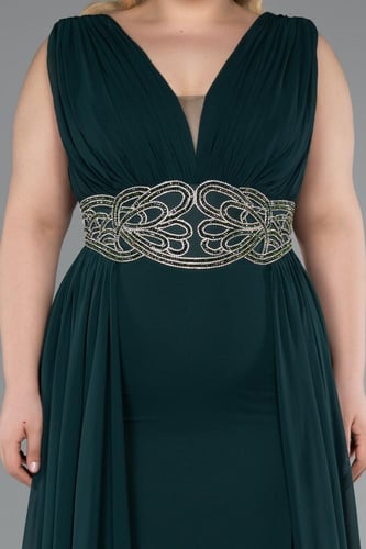 فستان سهرة بتطريز خصر جميل