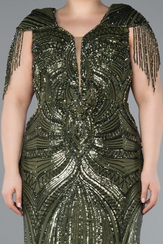 فستان سهرة راقي بقماش الترتر