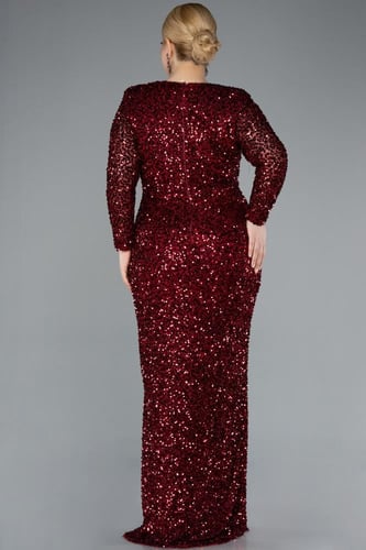 فستان سهرة بقصة ساق أنيقة