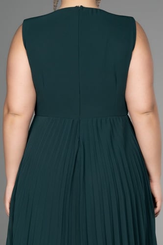 فستان شيفون ميدي بلا أكمام