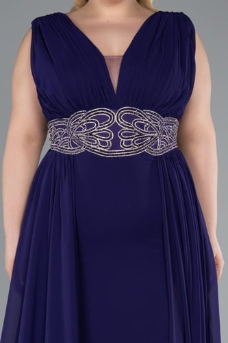 فستان سهرة بتطريز خصر جميل