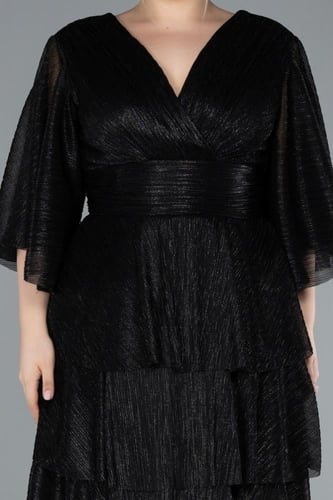 فستان مكشكش أنيق بأكمام واسعة