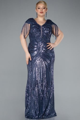 فستان سهرة راقي بقماش الترتر