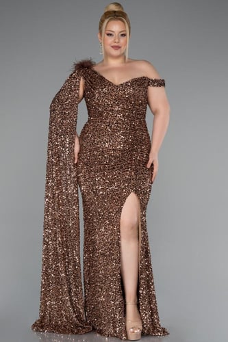 فستان سهرة راقي بكم واحد منسدل