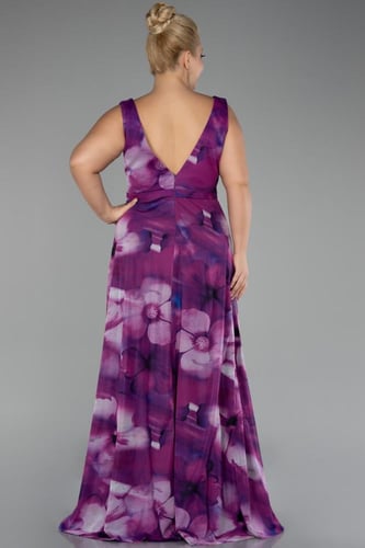 فستان مشجر بكشكشة ناعمة