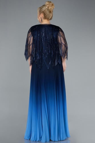 فستان سهرة أنيق بلون متدرج