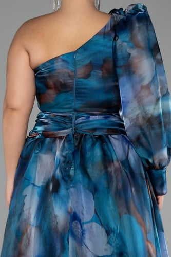 فستان مشجر بكتف واحد