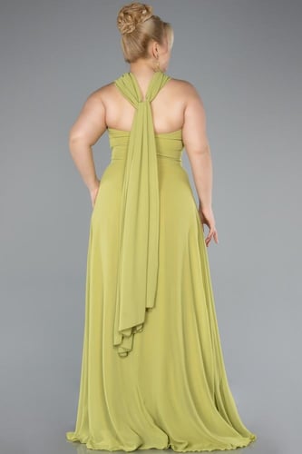 فستان سهرة شيفون بتصميم كتف قابل للتعديل