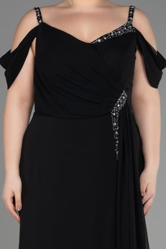 فستان شيفون طويل بلا أكمام