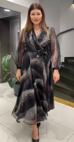 فستان ناعم بقصة خصر جميلة