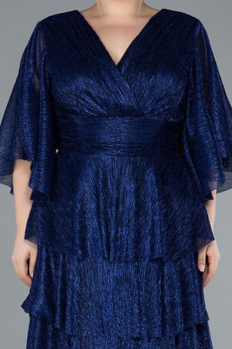 فستان مكشكش أنيق بأكمام واسعة