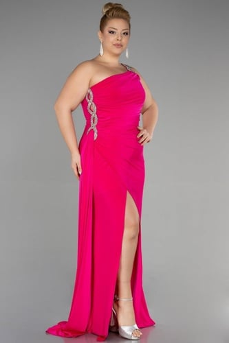 فستان سهرة طويل بكتف واحد